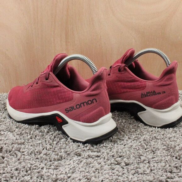 Salomon Alphacross 3 Trail Running Shoes Womens 6 Red Mesh Outdoor Athletic - Picture 7 of 14